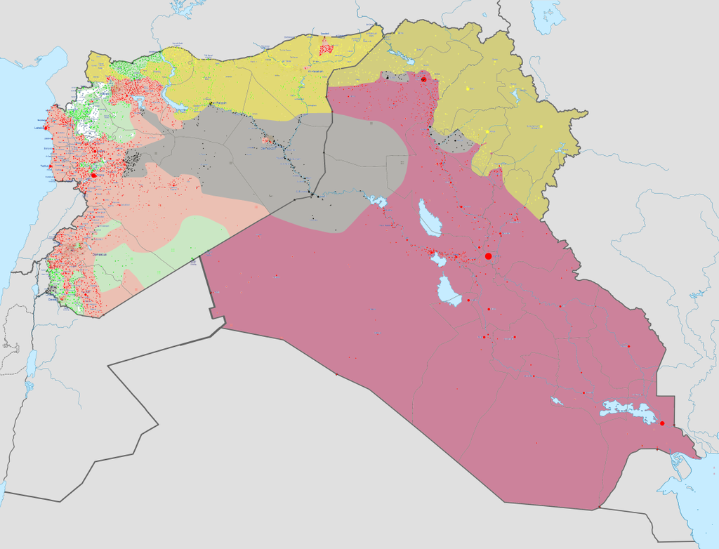 Human Geography middle East map  Vaia