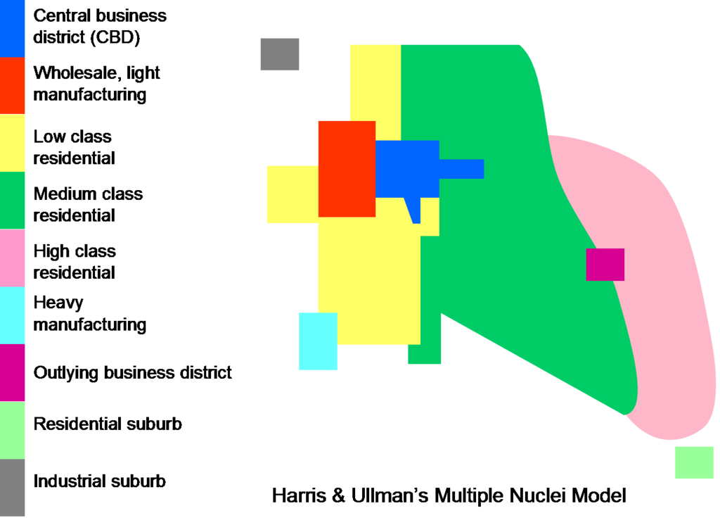 Human Geography Urban Model  Vaia